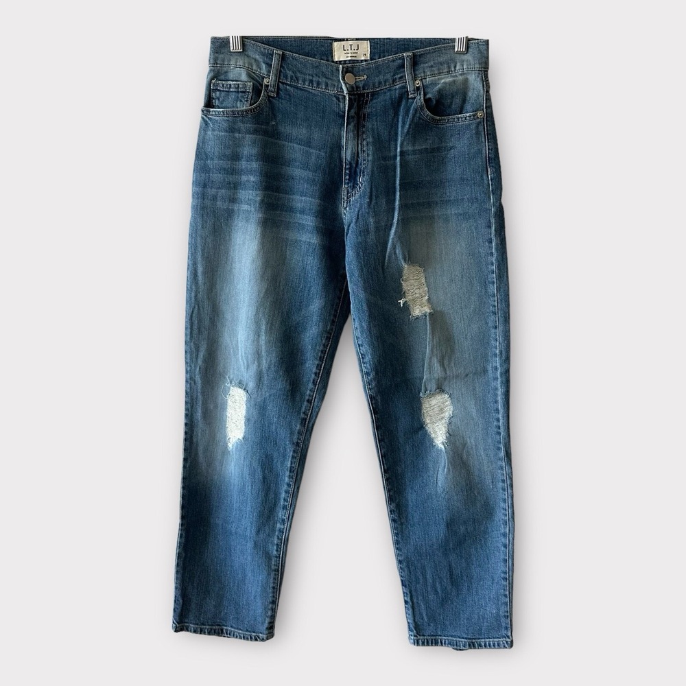 L.T.J Letter To Juliet Distressed Straight Leg Jeans Women's Size 29